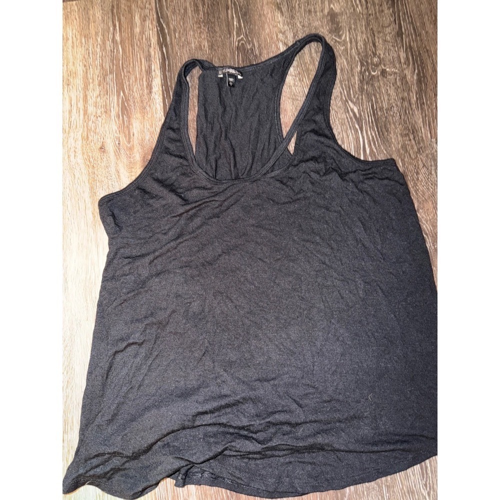 Express Womens Black Racerback Tank Top Scoop Neck Sleeveless Jersey Knit‎ Large